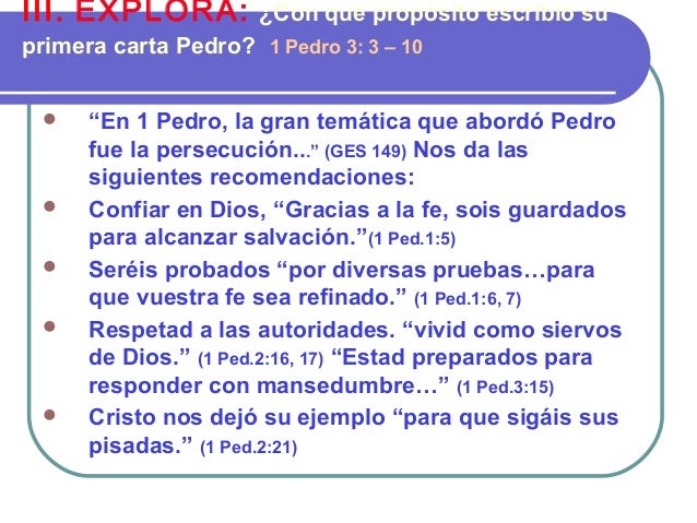 Temas Principales De 1 Y 2 Pedro