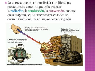 Formas de propagaciónRADIACIONEl fenómeno de la radiación consiste en la propagación de energía en forma de ondas electromagnéticas (rayos UV, rayos gamma, etc.) o partículas subatómicas a través del vacío o de un medio material.Si la radiación transporta energía suficiente como para provocar ionización en el medio que atraviesa, se dice que es una radiación ionizante. En caso contrario se habla de radiación no ionizante. El carácter ionizante o no ionizante de la radiación es independiente de su naturaleza corpuscular u ondulatoria.