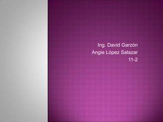 Ing. David Garzón
Angie López Salazar
11-2
 