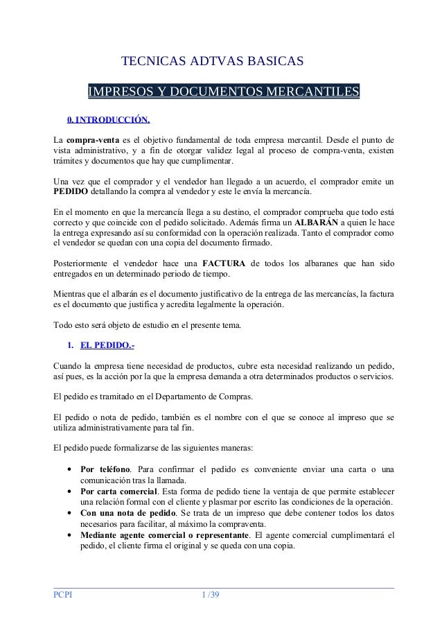 Tema tabo documentos mercantiles