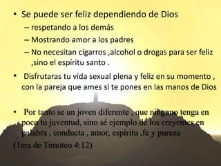 Tema tentacion en la juventud