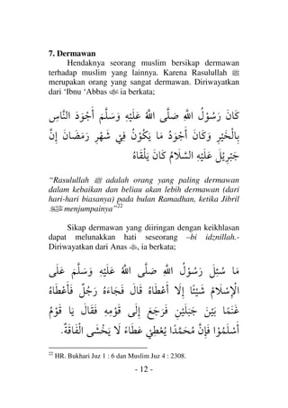 Tematik Hadits Penawar Hati | PDF