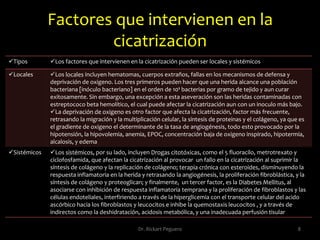 Fases de la cicatrización Maduración Proliferación  Inflamación  Hemostasis 4Dr. Rickart Peguero