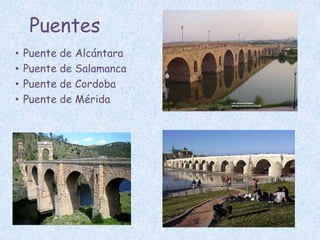 PuentesPuente de AlcántaraPuente de SalamancaPuente de CordobaPuente de Mérida
