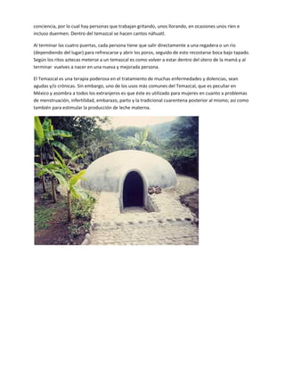 Temazcal | PDF