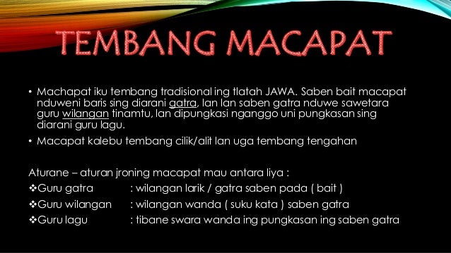 Tembang macapat sinom