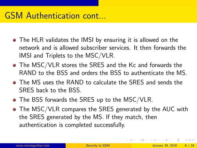 Security In Gsm Ppt