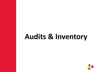 Audits & Inventory
 