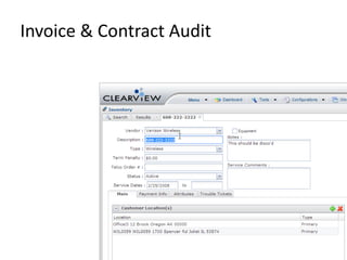 Invoice & Contract Audit
 