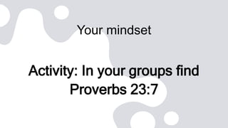 Proverbs Mindset Power of the Mind | PPTX