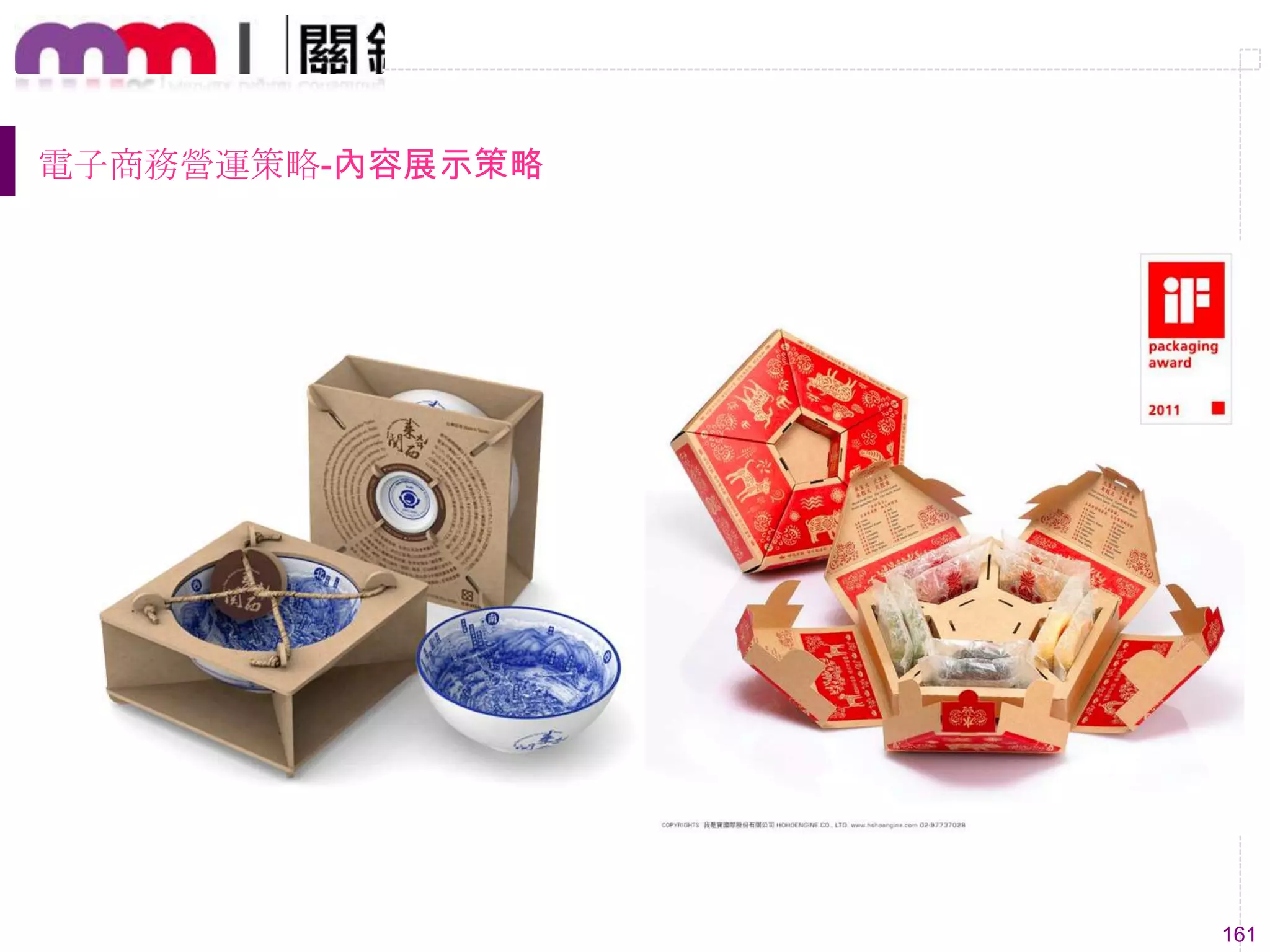 161
電子商務營運策略-內容展示策略
 