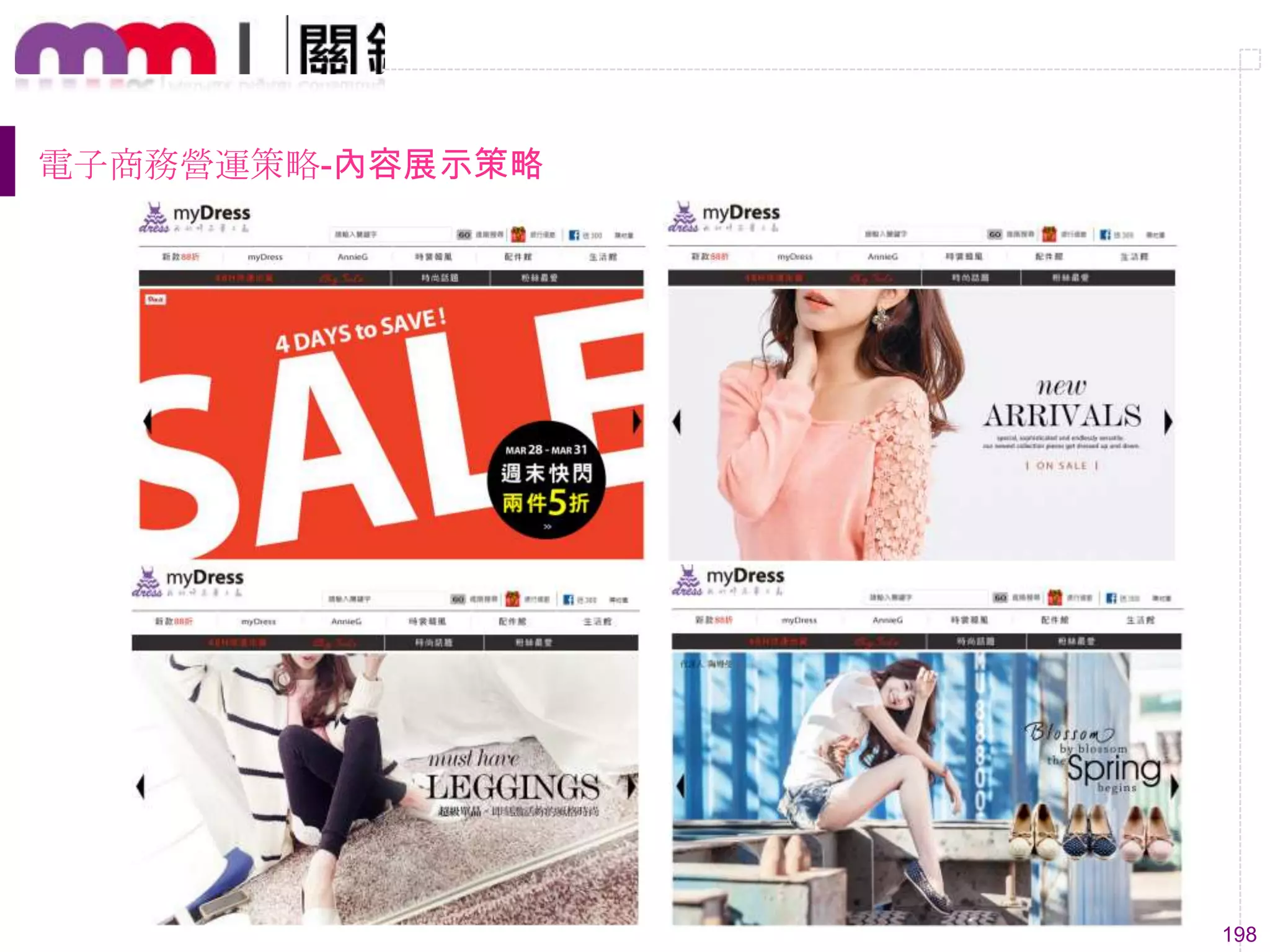 198
電子商務營運策略-內容展示策略
 
