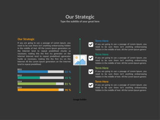 Image holder
Our Strategic
Type the subtitle of your great here
Our Strategic
If you are going to use a passage of Lorem Ipsum, you
need to be sure there isn't anything embarrassing hidden
in the middle of text. All the Lorem Ipsum generators on
the Internet tend to repeat predefined chunks as
necessary, making this the first tru generator on the
Internet Internet tend to repeat predefined cgenerator
hunks as necessary, making this the first tru on the
Internet All the Lorem Ipsum generators on the Internet
tend to repeat predefined.
2011
2012
2014
2015
65 %
45 %
85 %
90 %
Term Here
If you are going to use a passage of Lorem Ipsum, you
need to be sure there isn't anything embarrassing
hidden in the middle of text. All the Lorem Ipsum genera
Term Here
If you are going to use a passage of Lorem Ipsum, you
need to be sure there isn't anything embarrassing
hidden in the middle of text. All the Lorem Ipsum genera
Term Here
If you are going to use a passage of Lorem Ipsum, you
need to be sure there isn't anything embarrassing
hidden in the middle of text. All the Lorem Ipsum genera
Term Here
If you are going to use a passage of Lorem Ipsum, you
need to be sure there isn't anything embarrassing
hidden in the middle of text. All the Lorem Ipsum genera
 