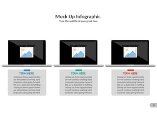 51
Mock Up Infographic
Type the subtitle of your great here
Image holder Image holder Image holder
TERM HERE
Seizing on these opportunities
we will continue working hard
corporate value going forward.
We are a dedicated to fulfilling
Seizing on these opportunities
we will continue working hard
corporate value going forward.
TERM HERE
Seizing on these opportunities
we will continue working hard
corporate value going forward.
We are a dedicated to fulfilling
Seizing on these opportunities
we will continue working hard
corporate value going forward.
TERM HERE
Seizing on these opportunities
we will continue working hard
corporate value going forward.
We are a dedicated to fulfilling
Seizing on these opportunities
we will continue working hard
corporate value going forward.
 