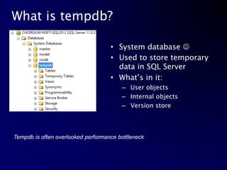 Managing Your TempDb | PPT