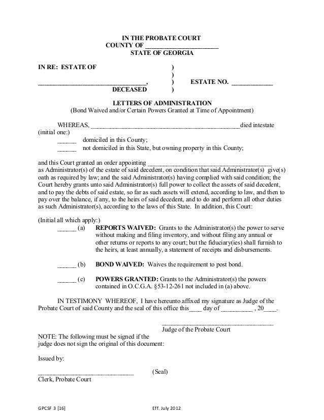 letter of testamentary vs letters of administration the best letter testamentary letter