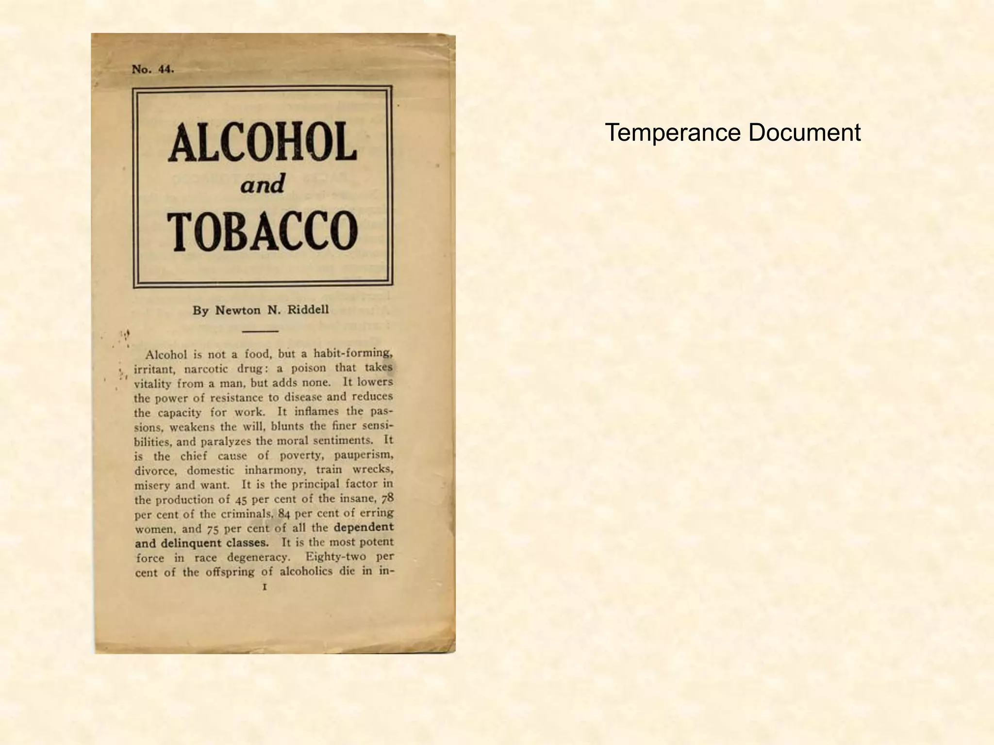 Temperance Document

 