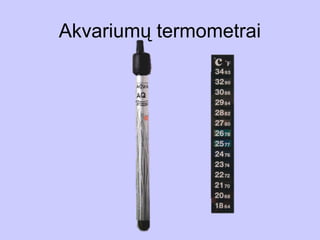 Akvariumų termometrai
 