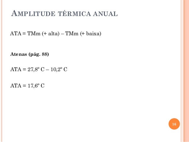 Como Calcular Amplitude Termica - Catalog Library