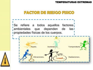 Se refiere a todos aquellos factores
ambientales que dependen de las
propiedades físicas de los cuerpos.

 
