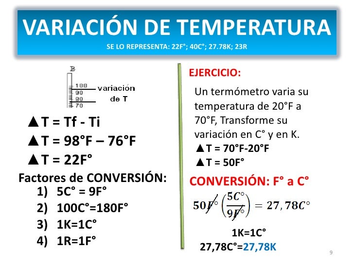 Temperatura y dilatación