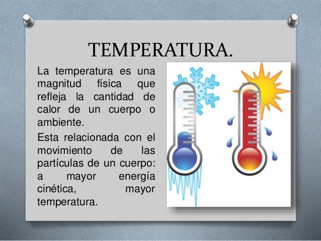 Temperatura y presión