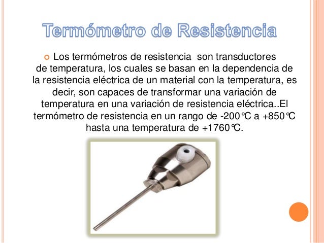 Temperatura y tipos de termómetros