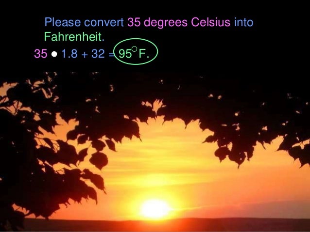 How do you convert 71 degrees Fahrenheit to Celsius?