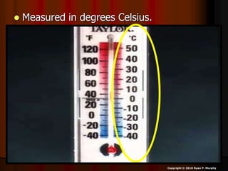  Measured in degrees Celsius.
Copyright © 2010 Ryan P. Murphy
 