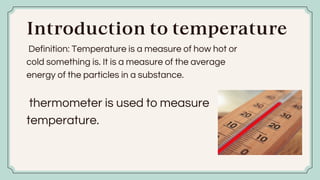 Temperature Definition In Science Understanding Temperature and Internal Energy in Physics | PDF