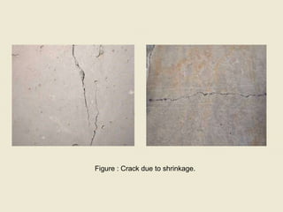 Figure : Crack due to shrinkage.

 