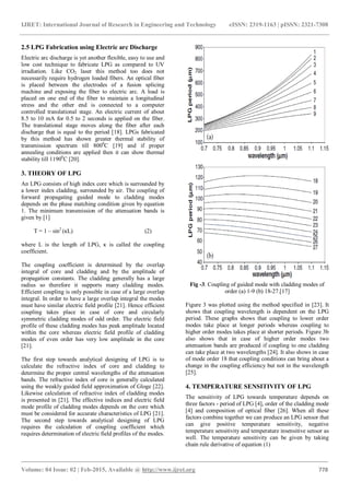 Temperature and strain sensitivity of long period grating fiber sensor ...