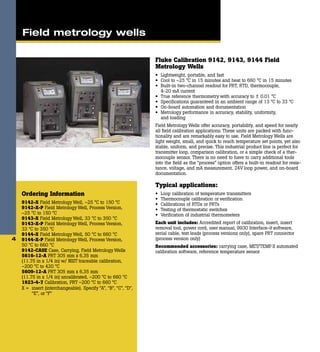 Industrial Temperature Calibration Selection Guide by Fluke Calibration ...