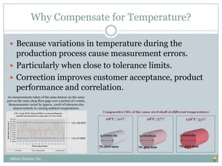 Temperature Compensating Temperature compensation for precision gaging | PPTX