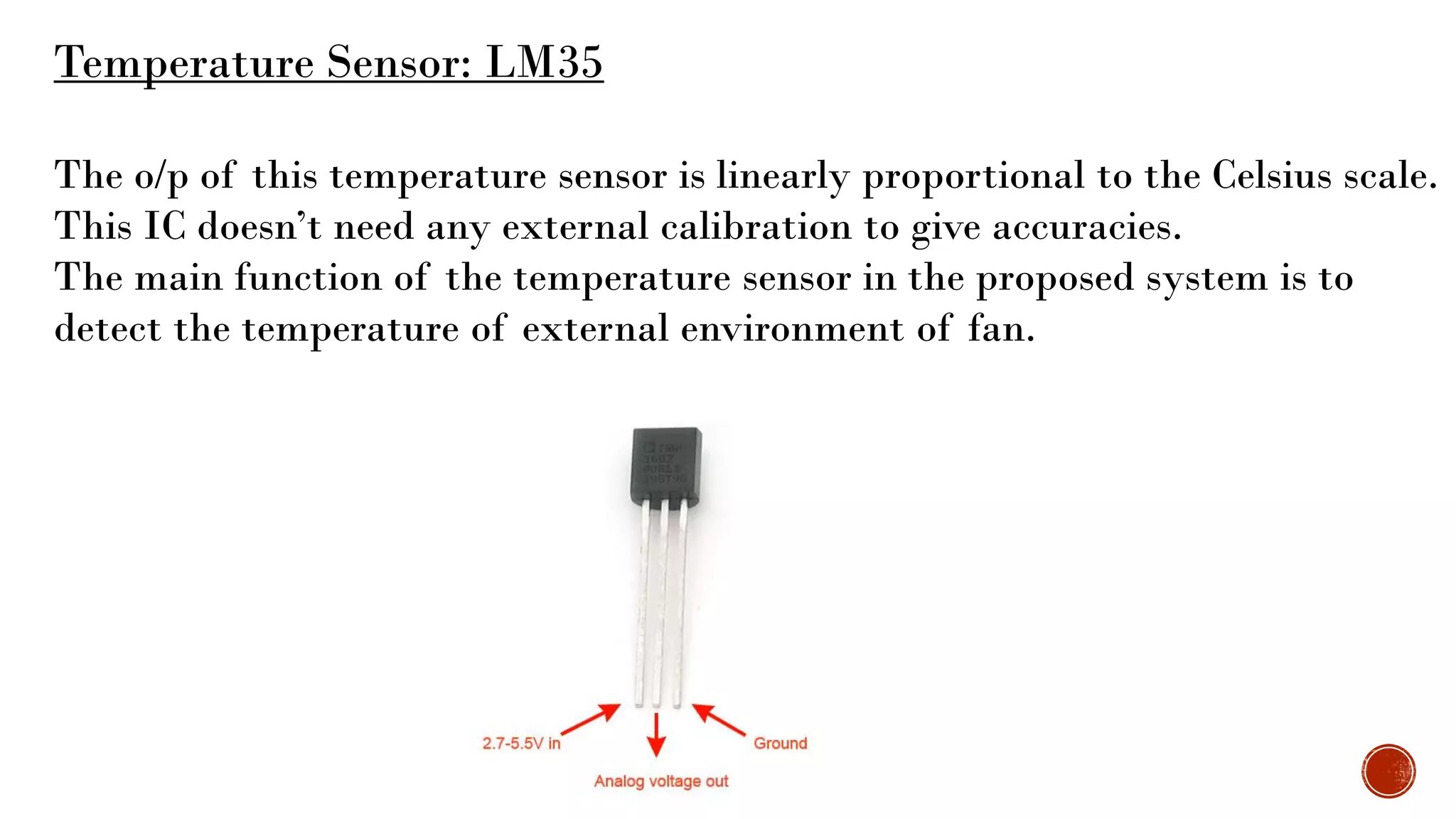 Temperature Controlled Fan Project PPT