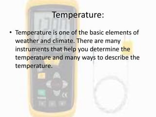 Temperature Controls Answer Key Temperature controls | PPTX
