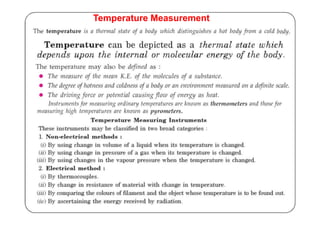 Temperature Measurement
 