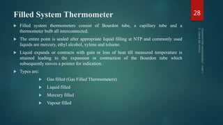Filled System Instruments Temperature measurement part i | PDF
