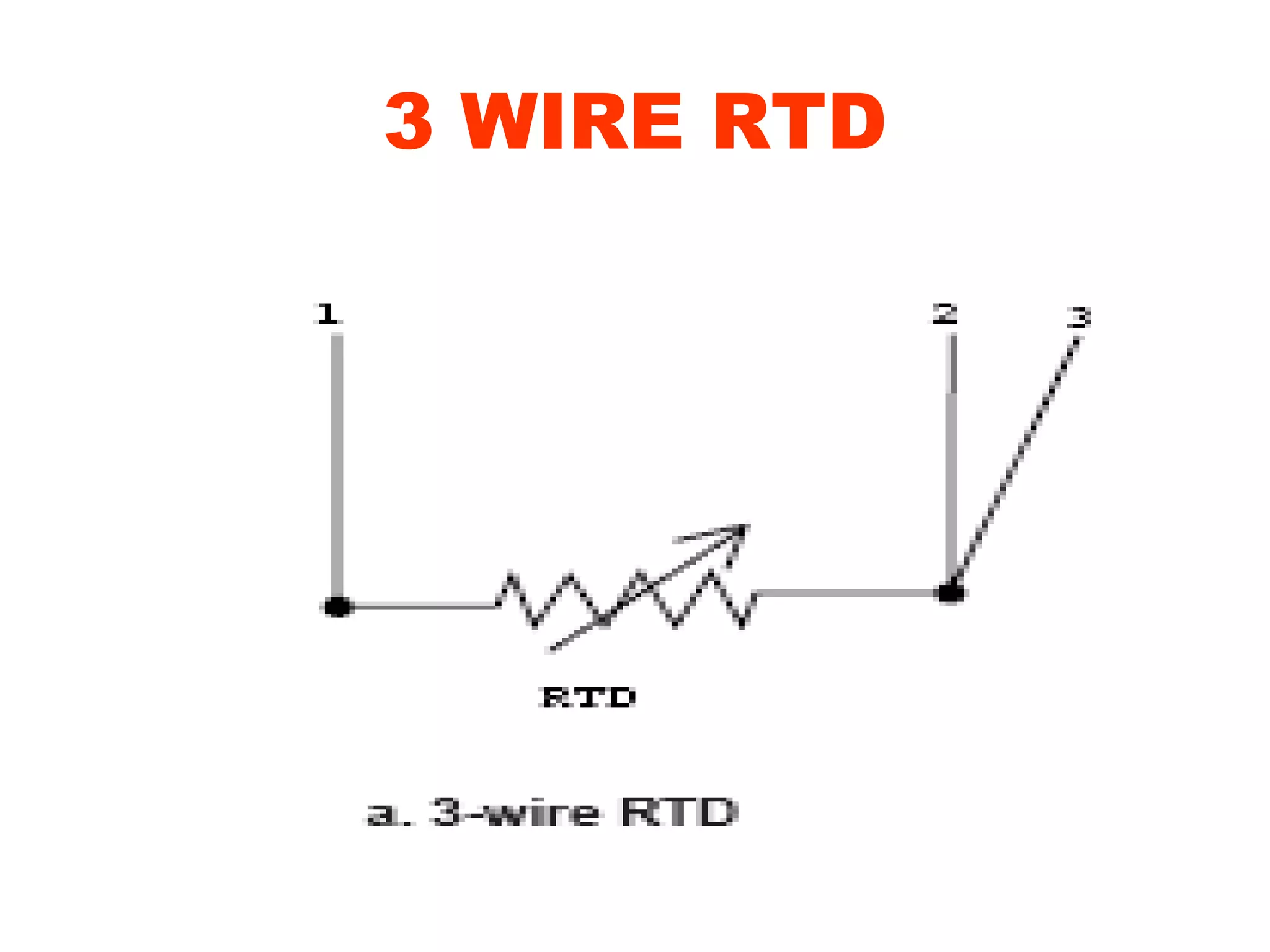 3 WIRE RTD
 