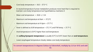 Temperature regulation