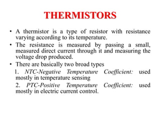 “Temperature Sensors” Thermocouple | Thermistor | Resister Temperature ...