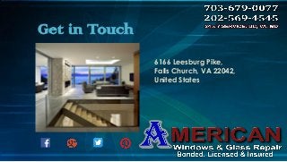 Get in Touch
6166 Leesburg Pike,
Falls Church, VA 22042,
United States
 