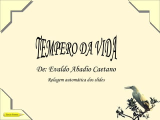 De: Evaldo Abadio Caetano
   Rolagem automática dos slides
 