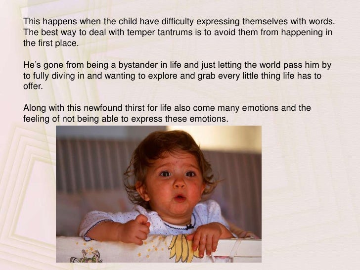 Temper Tantrum And How To Handle Them