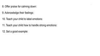 Label Praise Example temper tentrum.pptx topic subject pediatric for bsc nursing student | PPTX