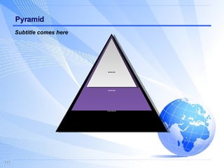 Pyramid Subtitle comes here ...... .....  ..... 