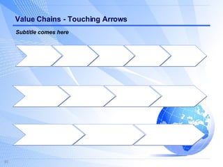 Value Chains - Touching Arrows Subtitle comes here 