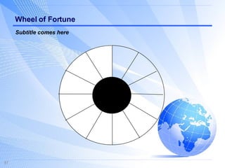 Wheel of Fortune Subtitle comes here 