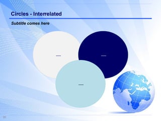 Circles - Interrelated ..... ..... ..... Subtitle comes here 