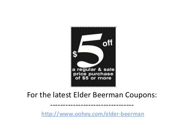 Elder Beerman Coupons Code February 2013 March 2013 April 2013
